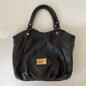 Marc by Marc Jacobs black pebbled leather shoulder bag/tote
